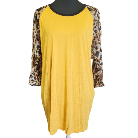 Cali USA colorblock raglan style tunic blouse Size 1X - Picture 3 of 10